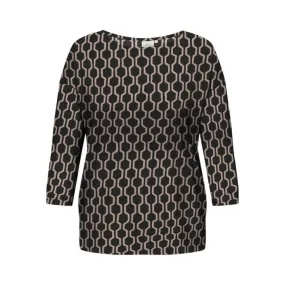 Carmakoma CARALBA 3/4 TOP black/beige link  